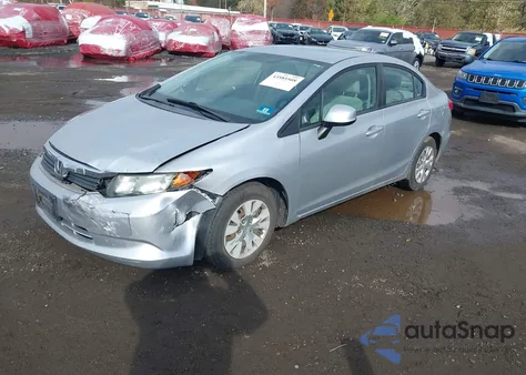 2012 Honda Civic Lx from USA, damaged, VIN 19XFB2F57CE321886